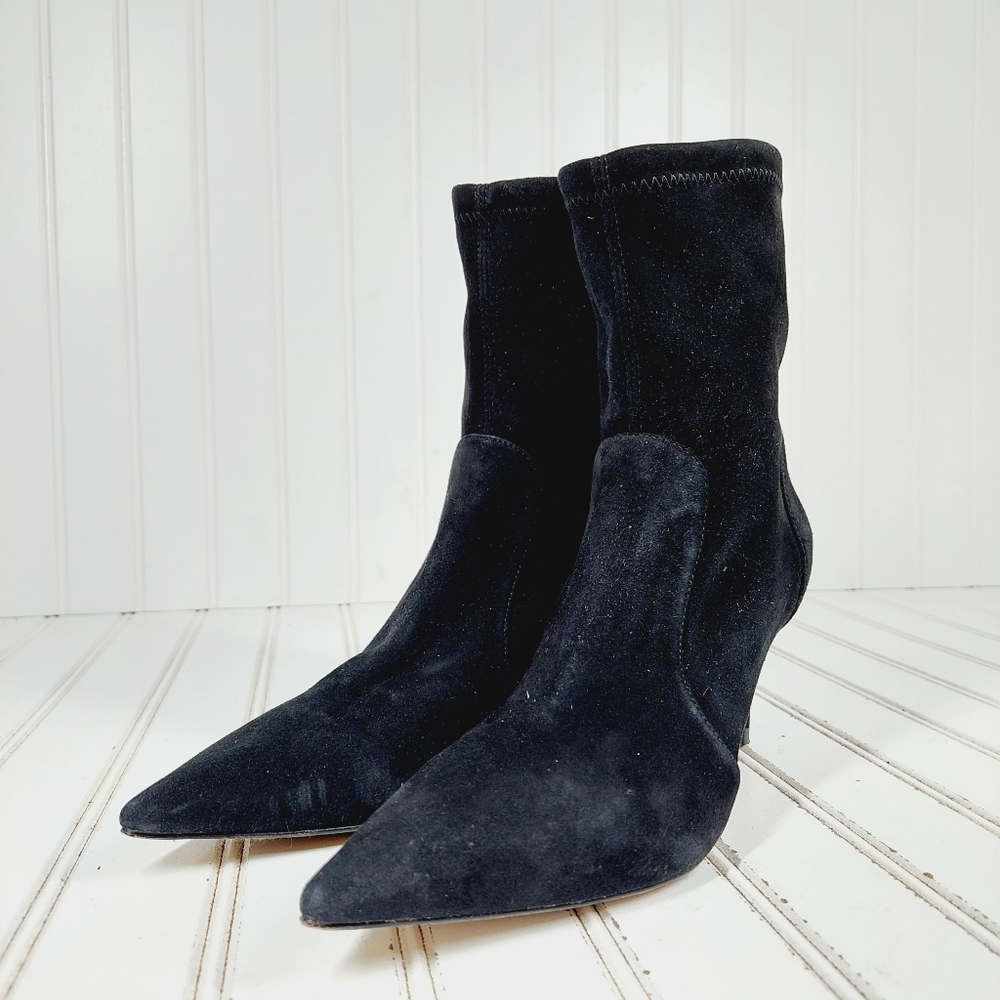 Stuart Weitzman Suede Black Boot - image 2